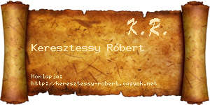 Keresztessy Róbert névjegykártya