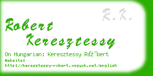 robert keresztessy business card